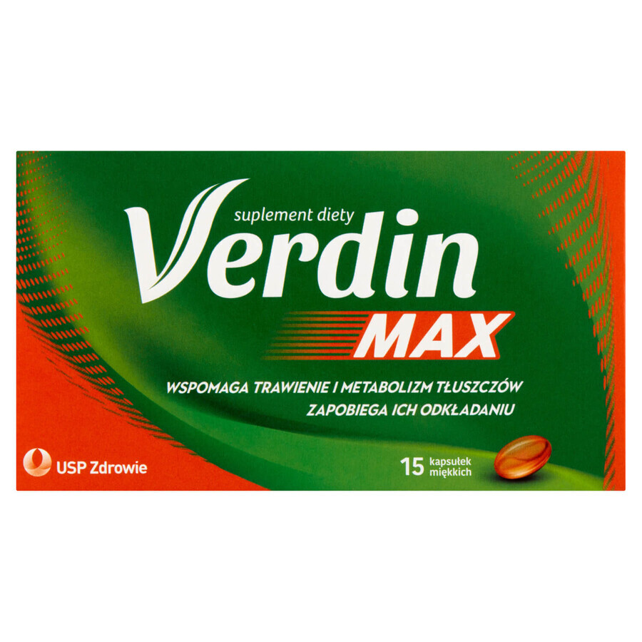 Verdin Max, 15 soft capsules