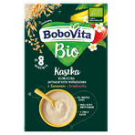 BoboVita Bio Porridge integrale multicereali con banana e fragola, senza latticini, senza zuccheri aggiunti, dopo 8 mesi, 200 g