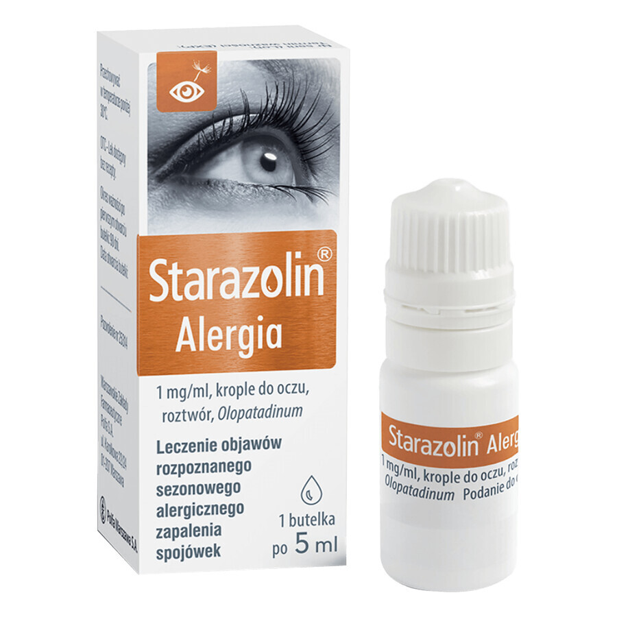 Starazolin Allergy, 1 mg/ml, eye drops, 5 ml