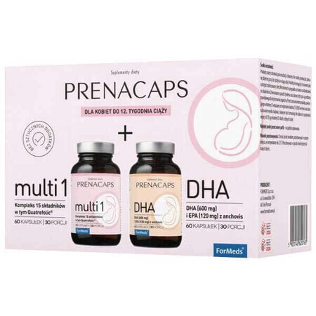 Kit ForMeds Prenacaps Multi 1, 60 capsule + DHA, 60 capsule