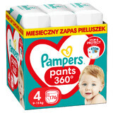 Pampers Luiers, Maxi, maat 4, 9-15 kg, 176 stuks