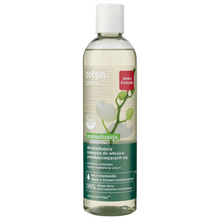 Tołpa Green Normalization, entgiftendes Shampoo für fettiges Haar, 300 ml