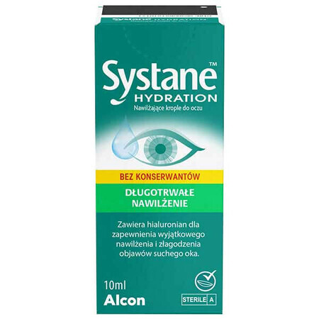 Systane Hydration, collirio idratante, senza conservanti, 10 ml