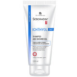 Seboradin Ichthyol, shampoo e gel doccia antiforfora 2in1, per pelli sensibili e atopiche, 200 ml