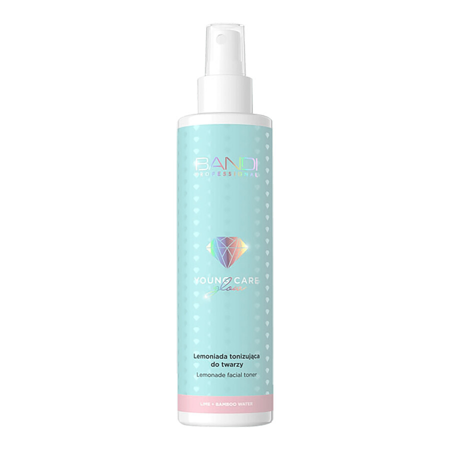 Bandi Young Care Glow, limonata tonificante per il viso, lime + acqua di bambù, 230 ml