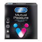 Durex Mutual Pleasure, profilattici con lubrificante per il rapporto sessuale, a coste con bordino, 3 pezzi