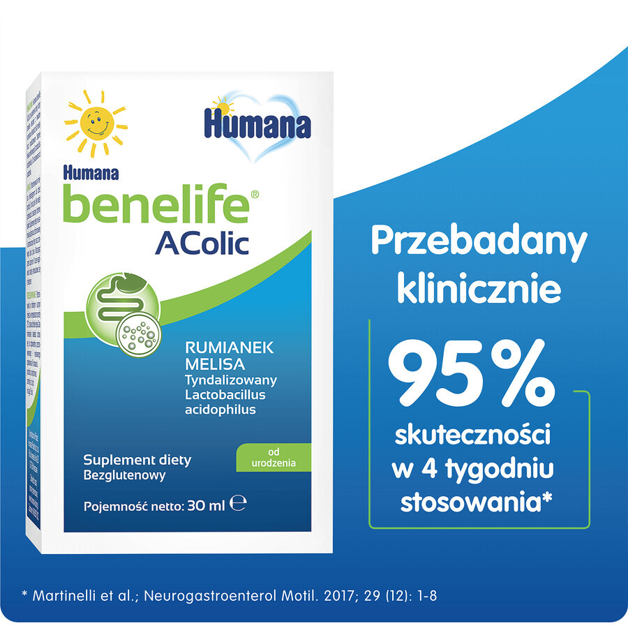 Humana Benelife Acolic, dalla nascita, 30 ml