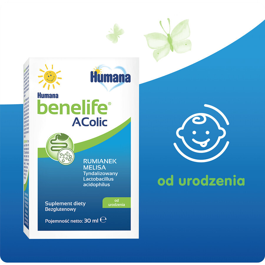 Humana Benelife Acolic, dalla nascita, 30 ml