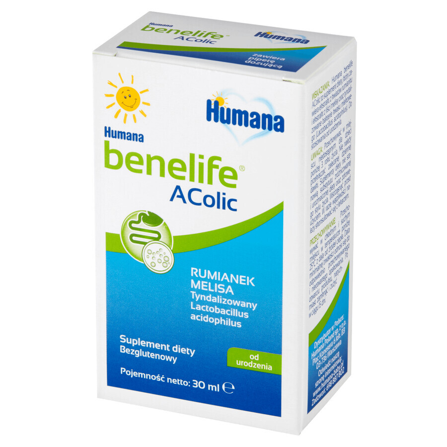 Humana Benelife Acolic, dalla nascita, 30 ml