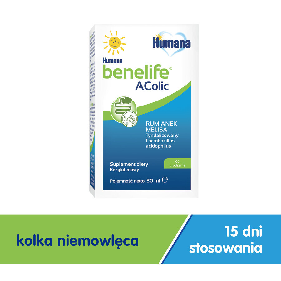 Humana Benelife Acolic, dalla nascita, 30 ml