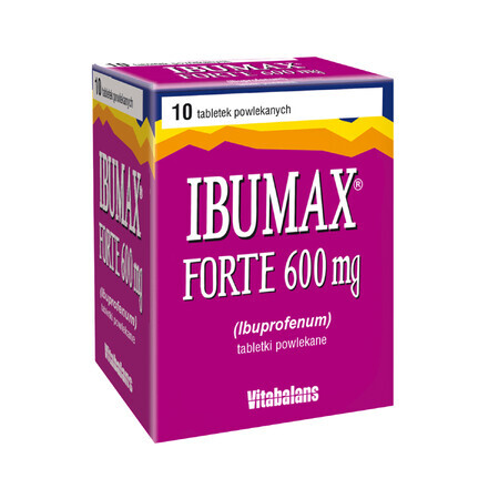 Ibumax Forte 600 mg, 10 comprimés pelliculés