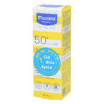 Mustela Sun set, Baby on the go - dry skin, sunscreen milk, SPF 50, 40 ml + massage oil, 100 ml