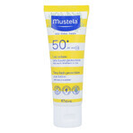 Mustela Sun set, Baby on the go - dry skin, sunscreen milk, SPF 50, 40 ml + massage oil, 100 ml