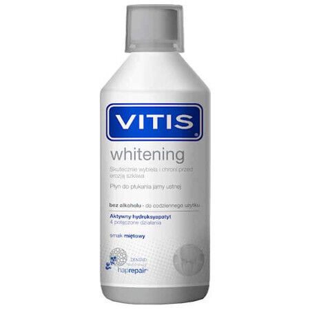 Vitis Whitening mouthwash, mint flavor, 500 ml