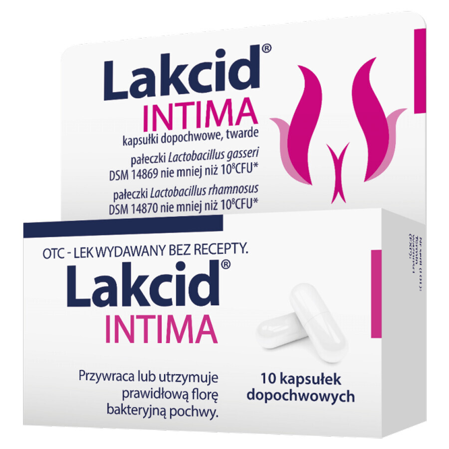 Lakcid Intima, 10 capsules vaginales