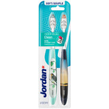 Jordan Individual Clean, spazzolino da denti, morbido, 2 pezzi