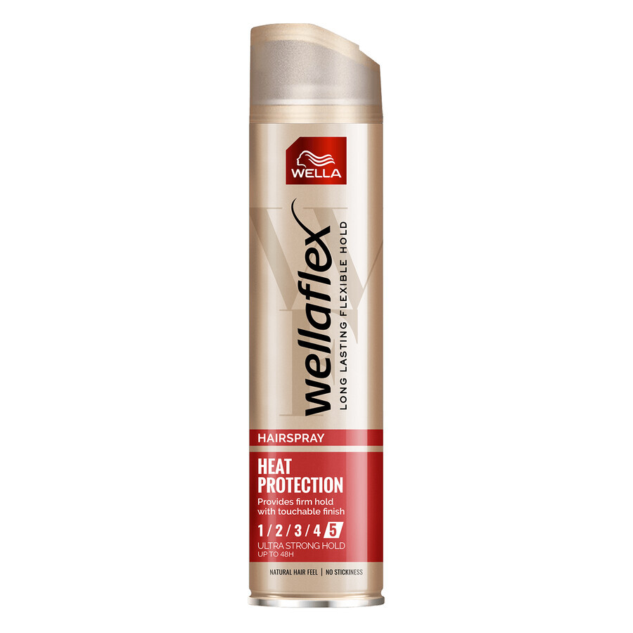 Wella Wellaflex Heat Protection, fixativ, rezistență 5, 250 ml