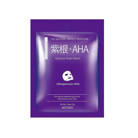 Face mask with AHA and Lithospermum, 25 g, Mitomo