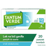 Tantum Verde 3 mg, aroma di eucalipto, 20 pastiglie rigide