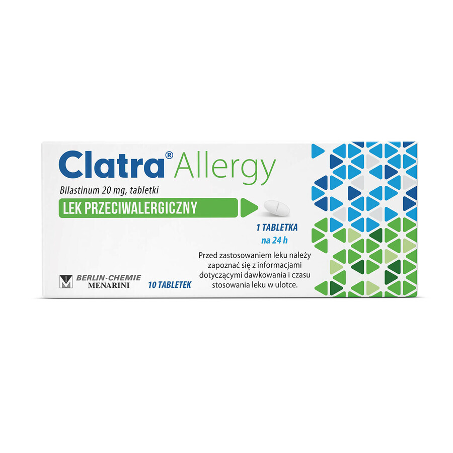 Clatra Allergy 20 mg, 10 compresse