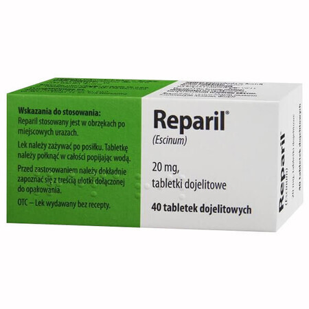 Reparil 20 mg, 40 comprimés