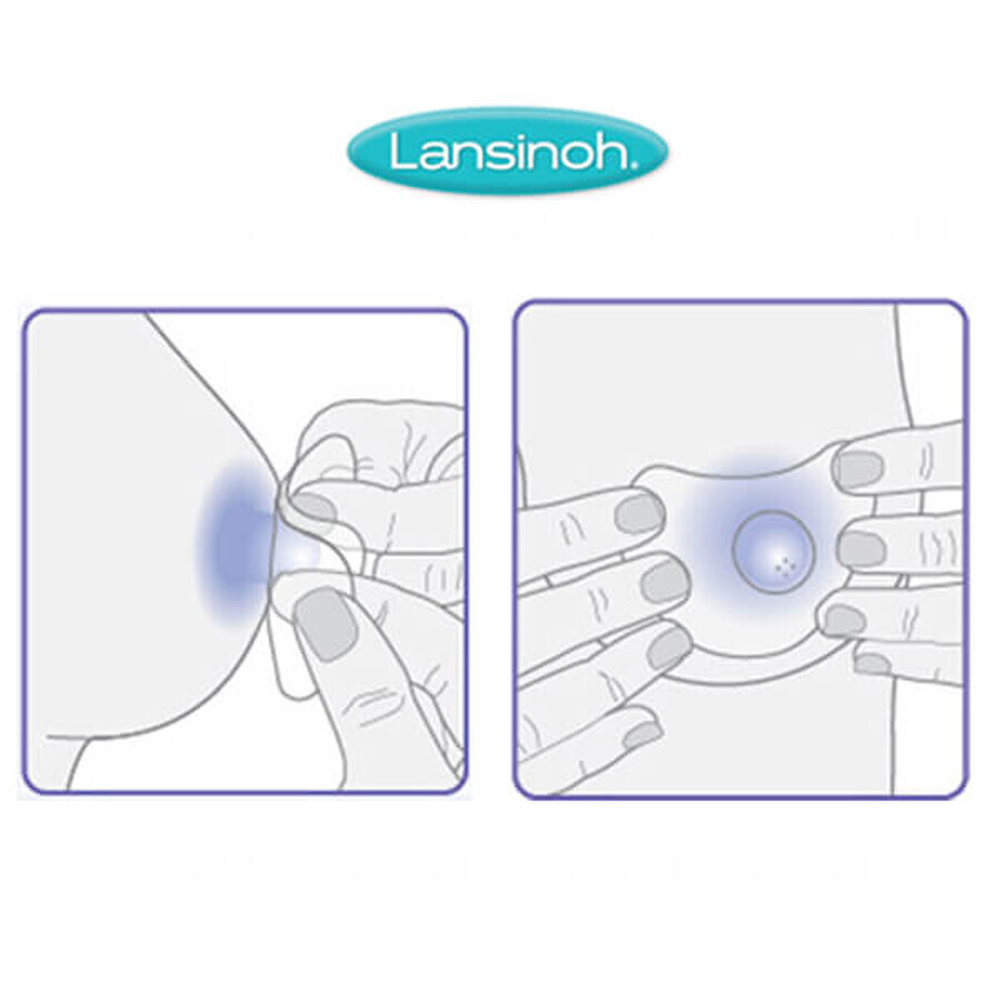 Lansinoh, lactation shields, 20 mm, 2 pieces