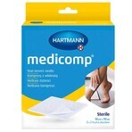 Medicomp, impacchi sterili in tessuto non tessuto, 4 strati, 10 cm x 10 cm, 5 x 2 pz.