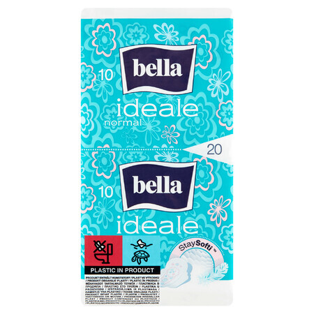 Bella Ideale, StaySofti assorbenti igienici con ali, ultrasottili, normali, 20 pz.