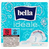 Bella Ideale, Toallas sanitarias StaySofti con alas, ultrafinas, Normal, 10 piezas