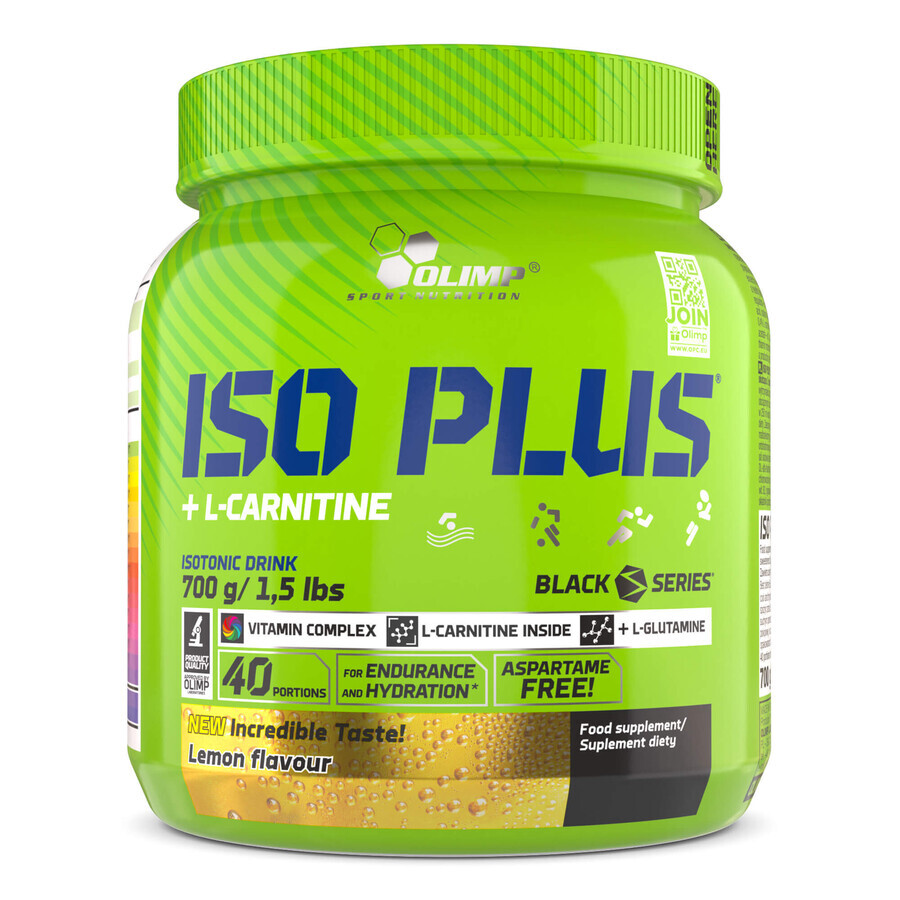 Olimp Iso Plus + L-Carnitine, lemon flavor, 700 g