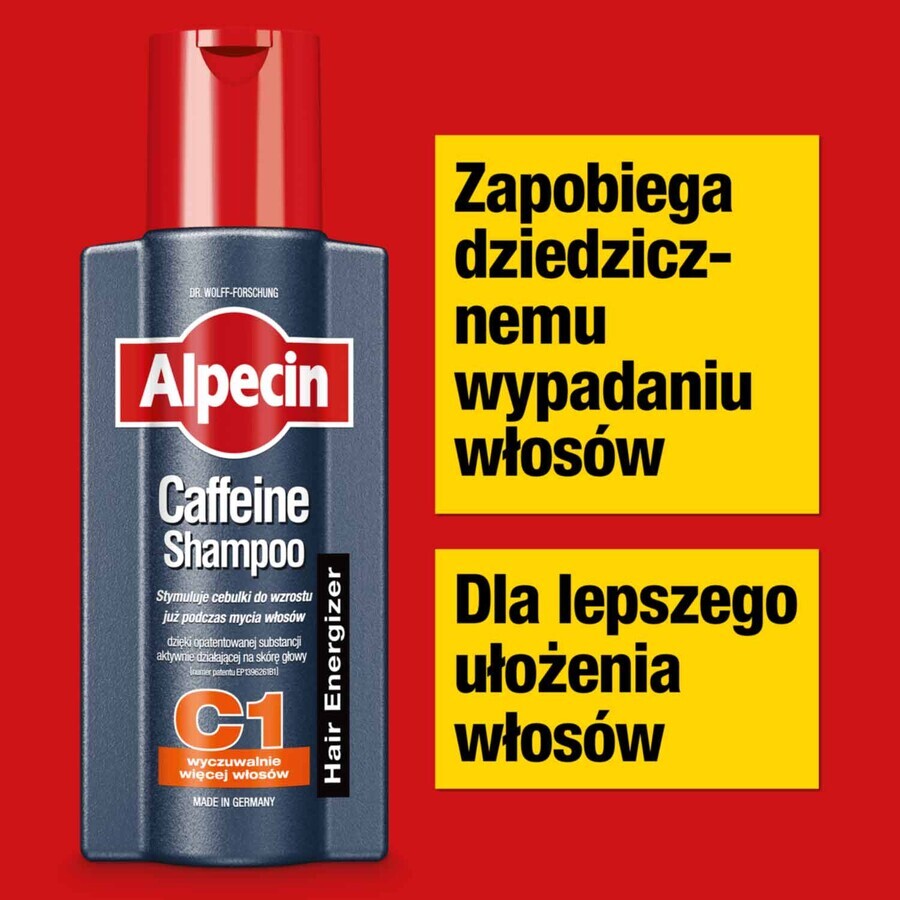 Alpecin Caffeine, shampoo per capelli C1, 250 ml