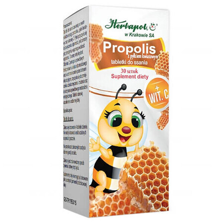 Herbapol Propolis with pollen, 30 tablets