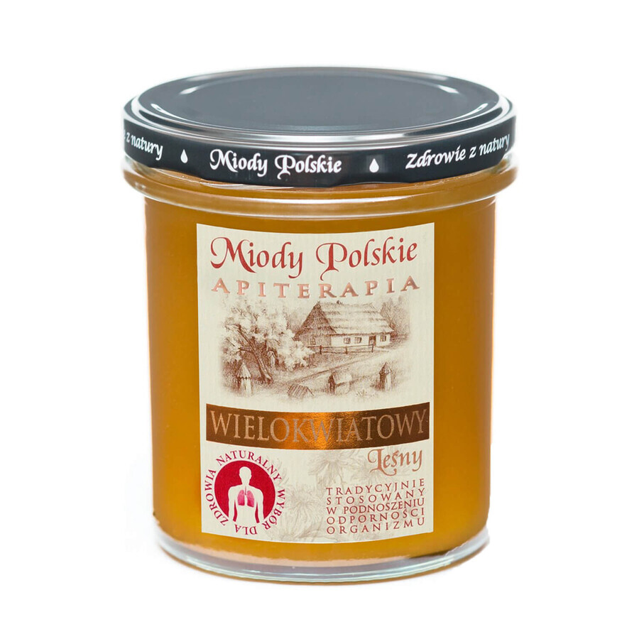 Miody Polskie, miel de bosque multifloral, 400 g