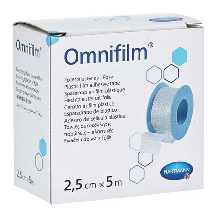 Omnifilm, película adhesiva, 2,5 cm x 5 m, 1 pieza