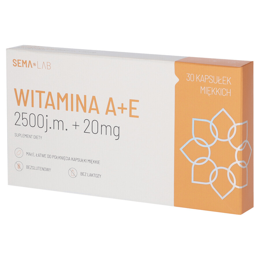 SEMA Lab Vitamina A+E 2500 UI + 20 mg, 30 capsule molli