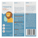 SEMA Lab Probiotico per bambini dal 1° giorno, gocce, 5 ml