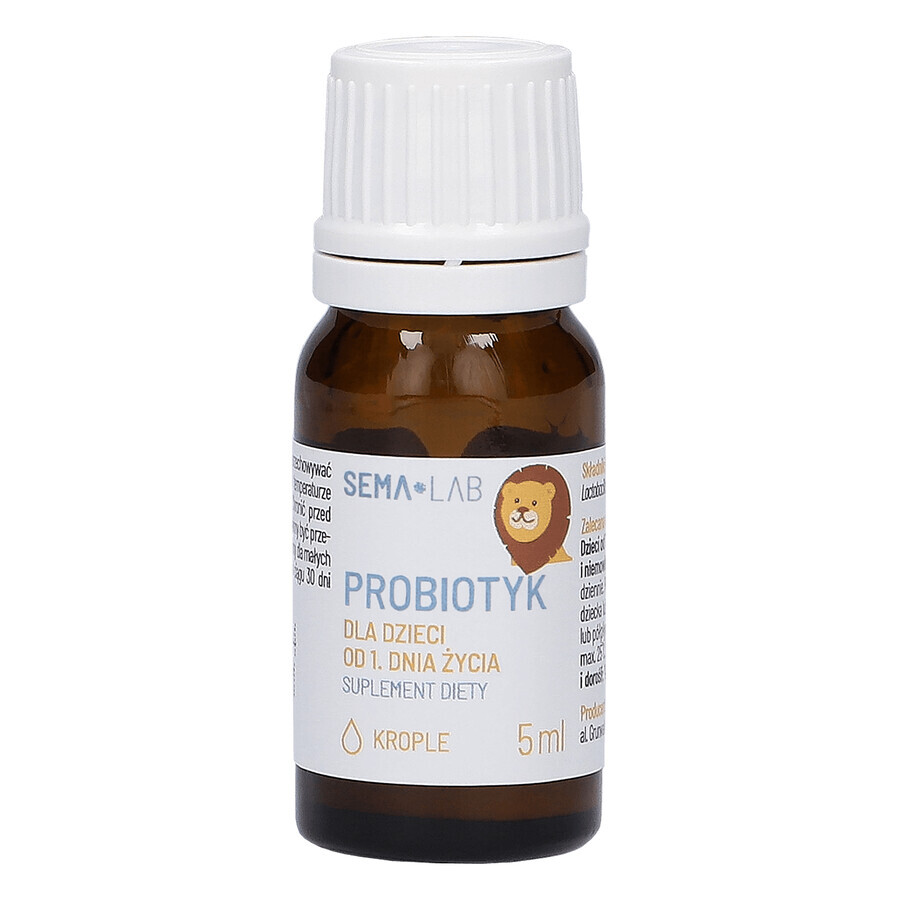 SEMA Lab Probiotico per bambini dal 1° giorno, gocce, 5 ml