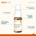 SEMA Lab Vitamina D3 400 UI per bambini dal 1° giorno, gocce, 10 ml