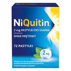 NiQuitin 2 mg, gusto menta piperita, 72 pastiglie DATA CORTA