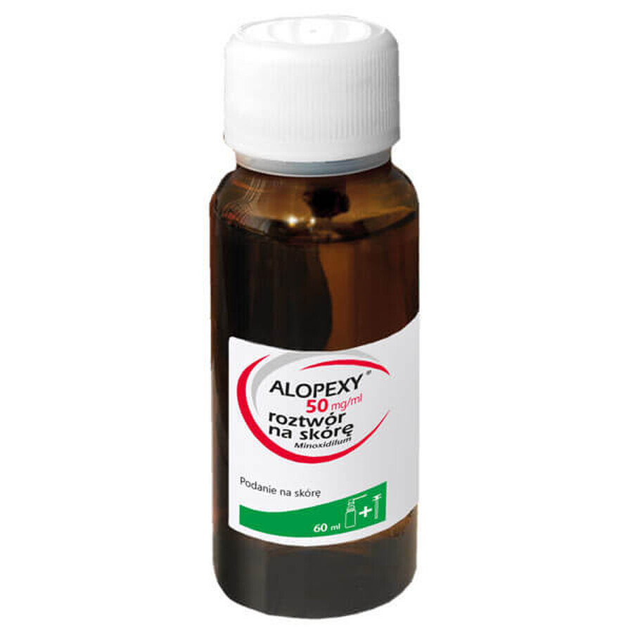 Alopexy 5 % (50 mg/ml) soluzione per applicazione cutanea, 3 x 60 ml