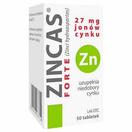 Zincas Forte 27 mg, 50 compresse