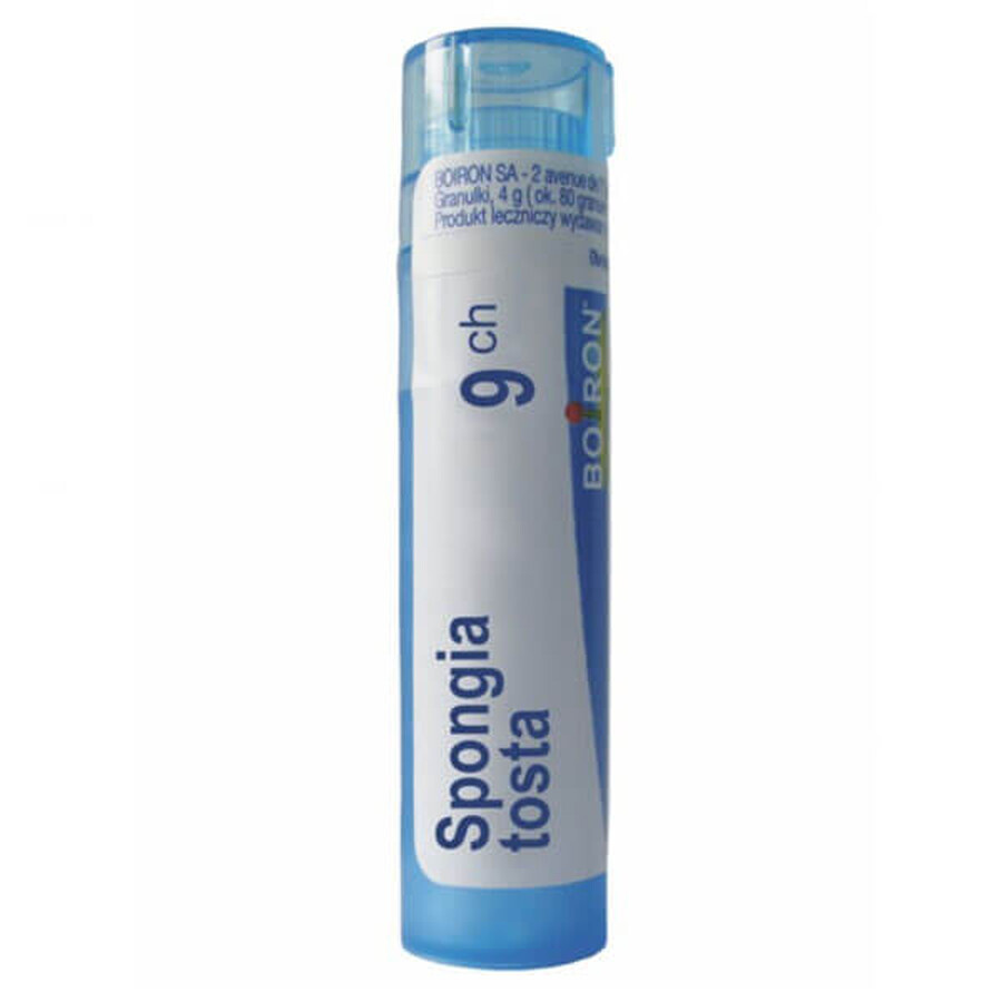 Boiron Spongia tosta 9 CH, gránulos, 4 g