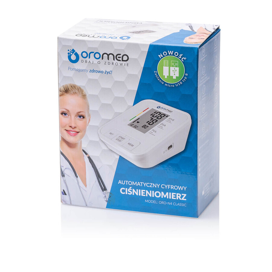 Oromed Oro-N4 Classic, misuratore elettronico della pressione arteriosa del braccio superiore