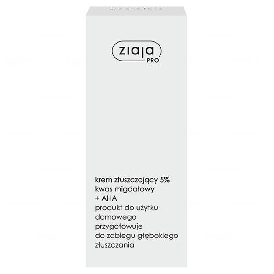 Ziaja Pro, crema esfoliante 5% acido mandelico + AHA, 50 ml