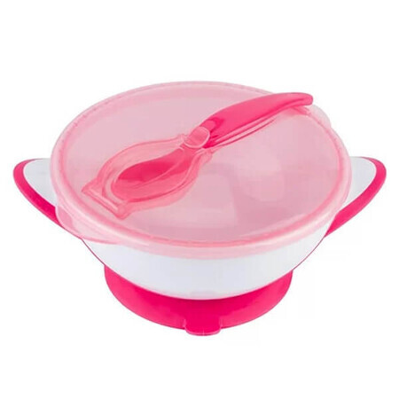 BabyOno, bowl with suction cup and spoon, 1063/03, for babies and children, 300 ml, 1 pc