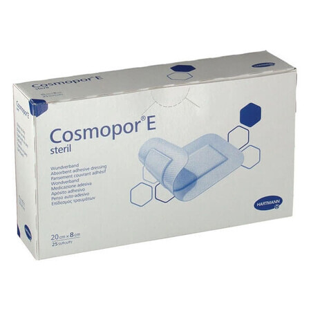 Cosmopor E, pansement chirurgical, stérile, 20 cm x 8 cm, 25 pcs