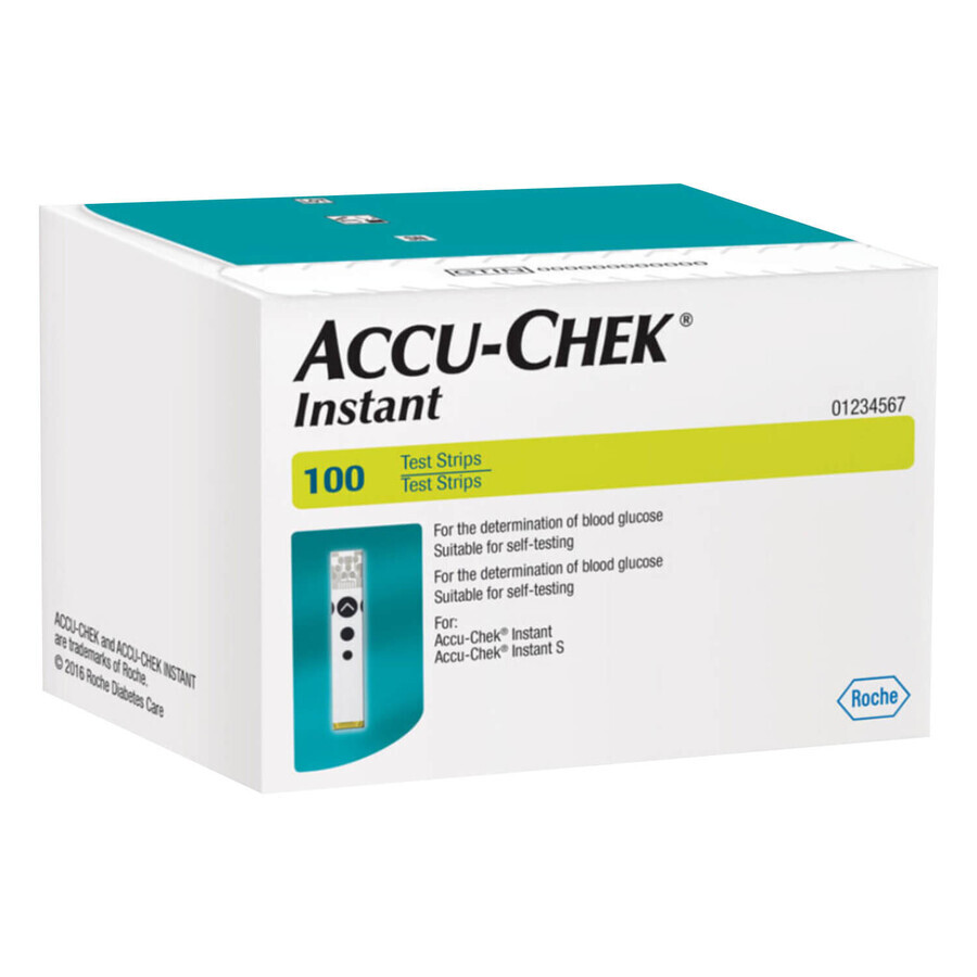 Accu-Chek Instant, strisce reattive per metro, 100 unità