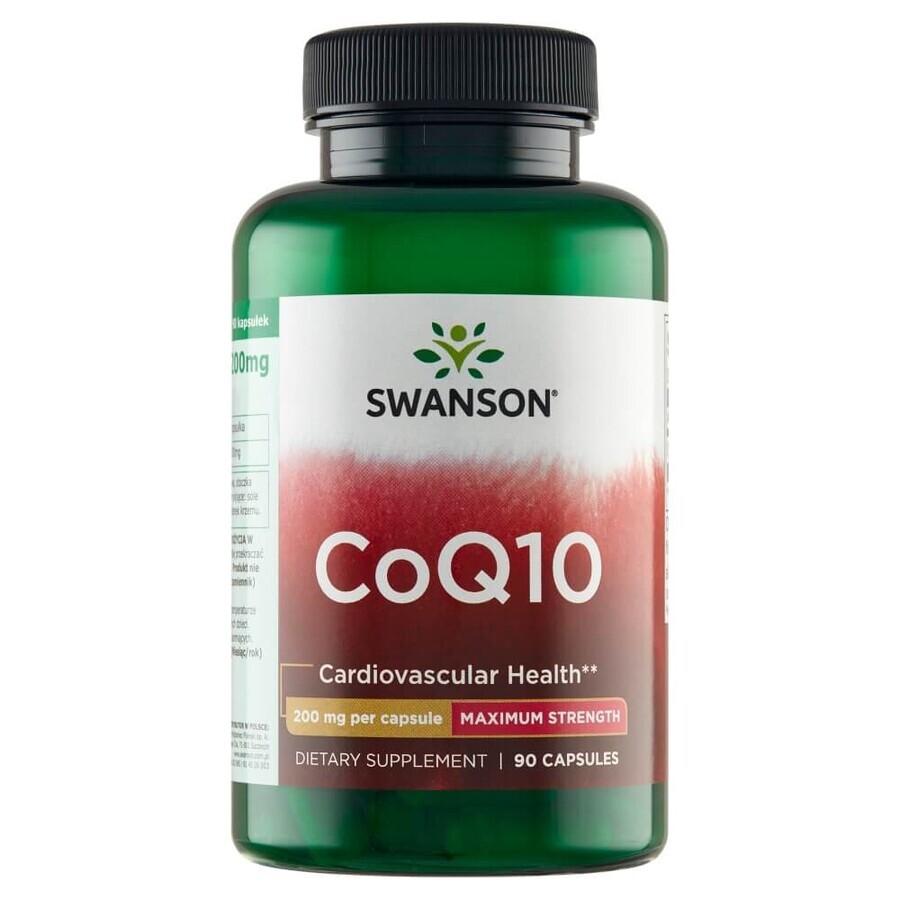 Swanson CoQ10, coenzima Q10 200 mg, 90 capsule