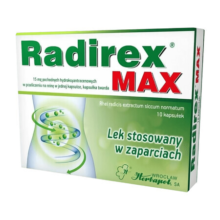 Radirex Max, 10 cápsulas