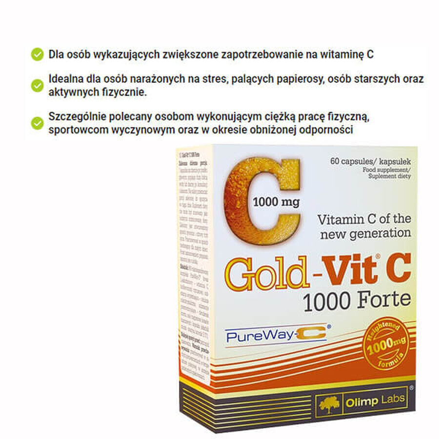 Olimp Gold-Vit C 1000 Forte, 60 capsule